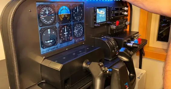 Here Are Some Of The Panels That Make Up A Cockpit Flight Simulator Kit